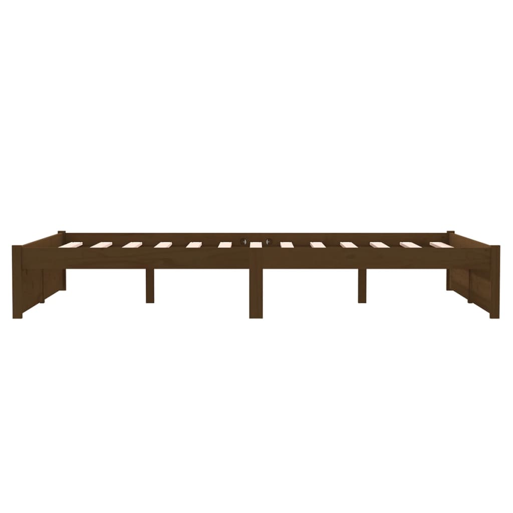 sengeramme 120x190 cm Small Double massivt træ gyldenbrun