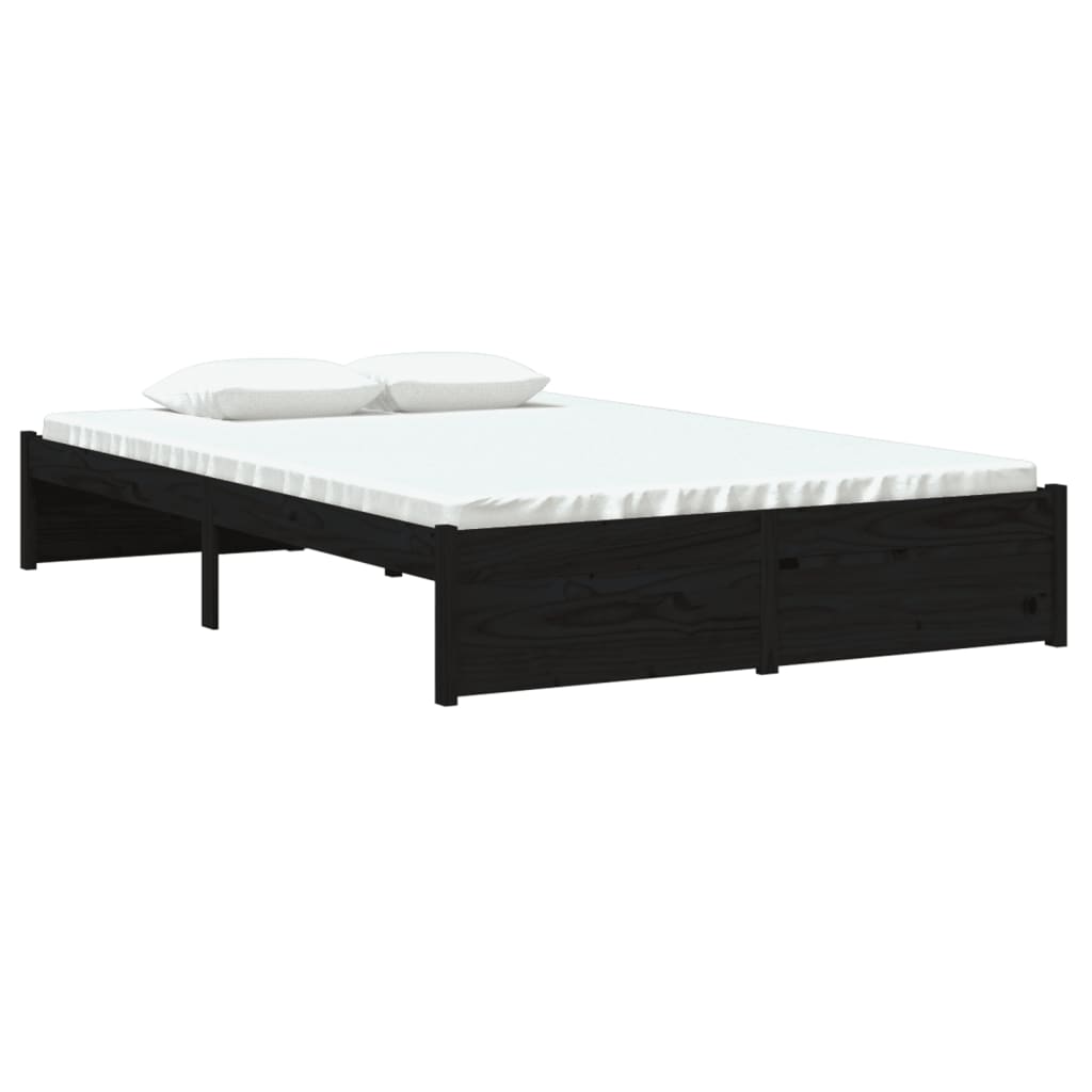 sengeramme 120x190 cm Small Double massivt træ sort