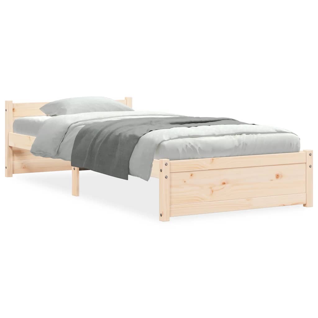 sengeramme 75x190 cm massivt træ