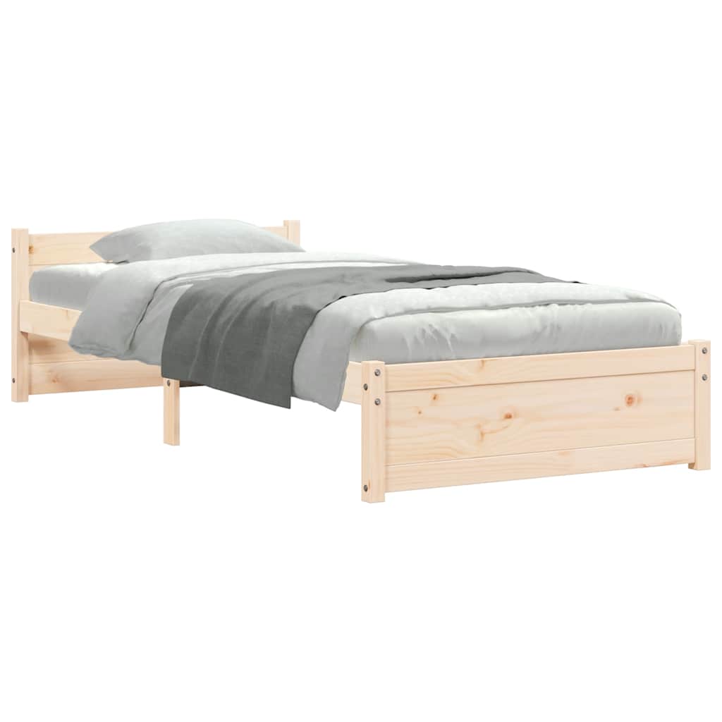 sengeramme 75x190 cm massivt træ