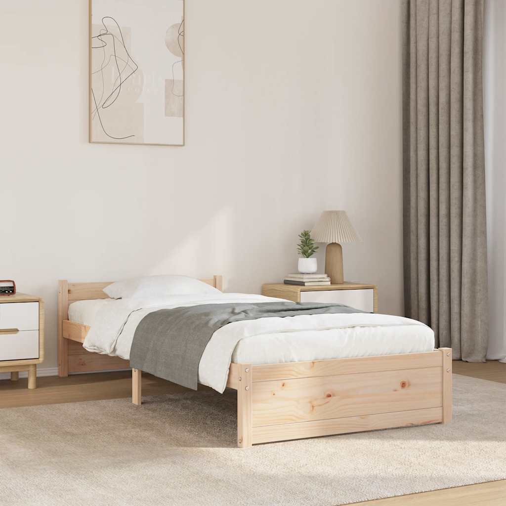 sengeramme 75x190 cm massivt træ