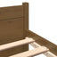 sengeramme 75x190 cm Small Single massivt træ gyldenbrun
