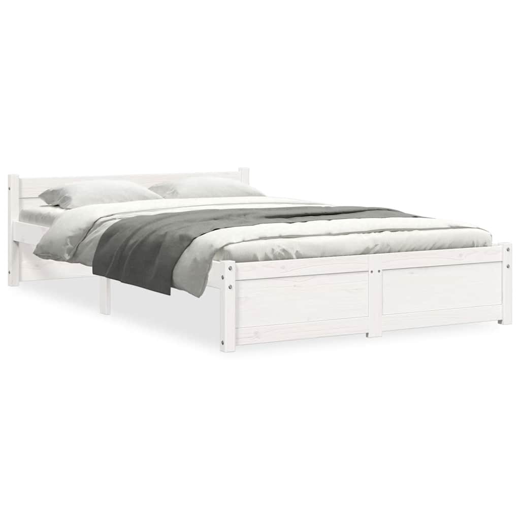sengeramme 120x190 cm Small Double massivt træ hvid