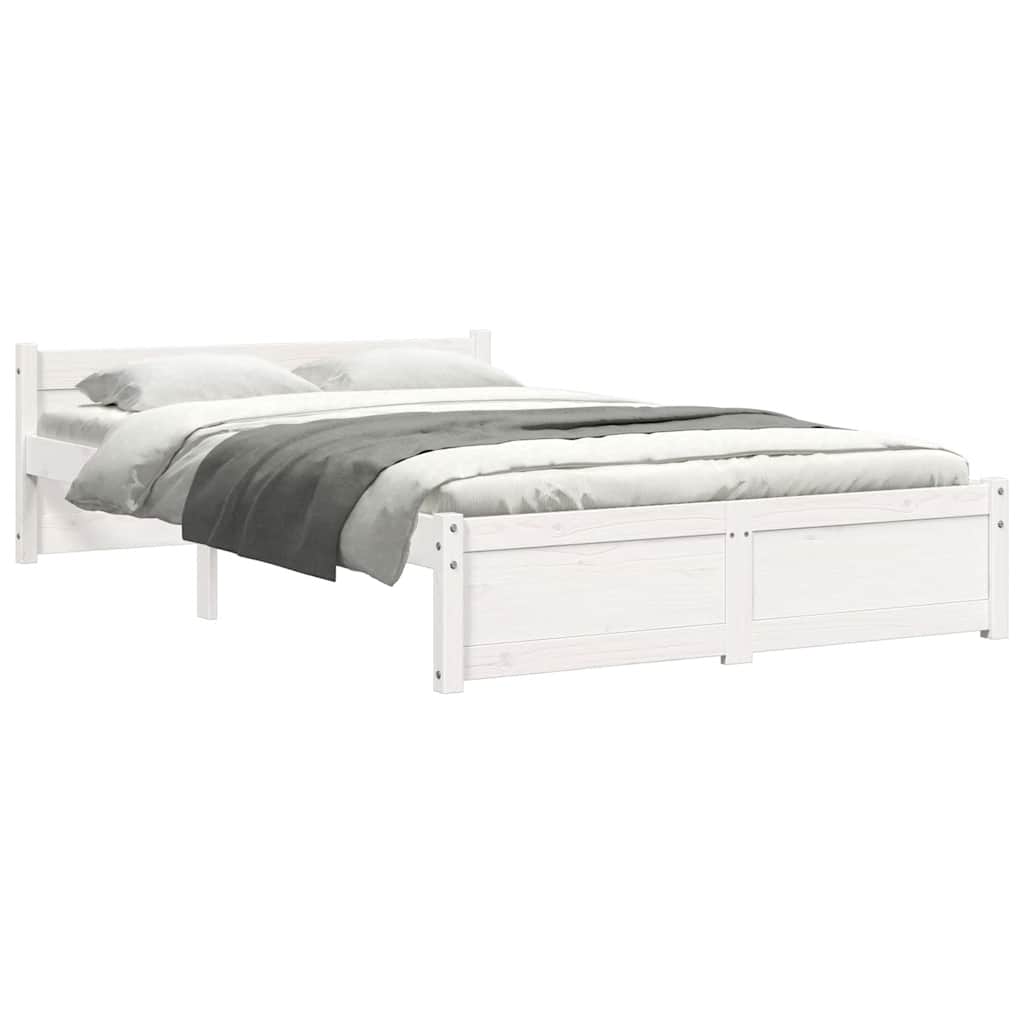 sengeramme 120x190 cm Small Double massivt træ hvid