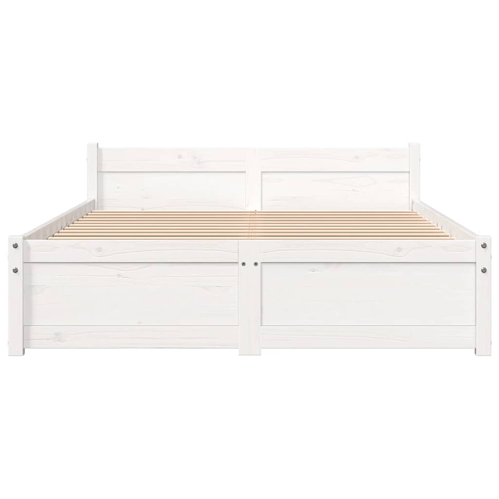 sengeramme 120x190 cm Small Double massivt træ hvid