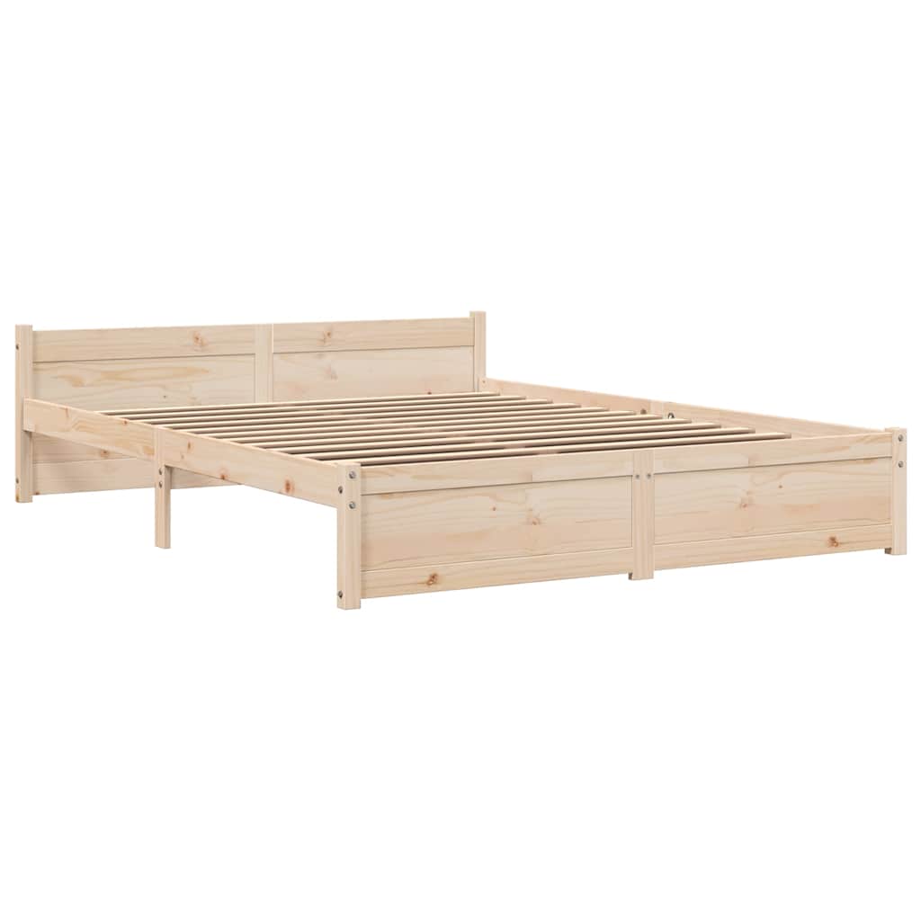 sengeramme 135x190 cm massivt træ