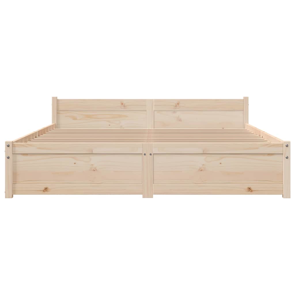 sengeramme 135x190 cm massivt træ