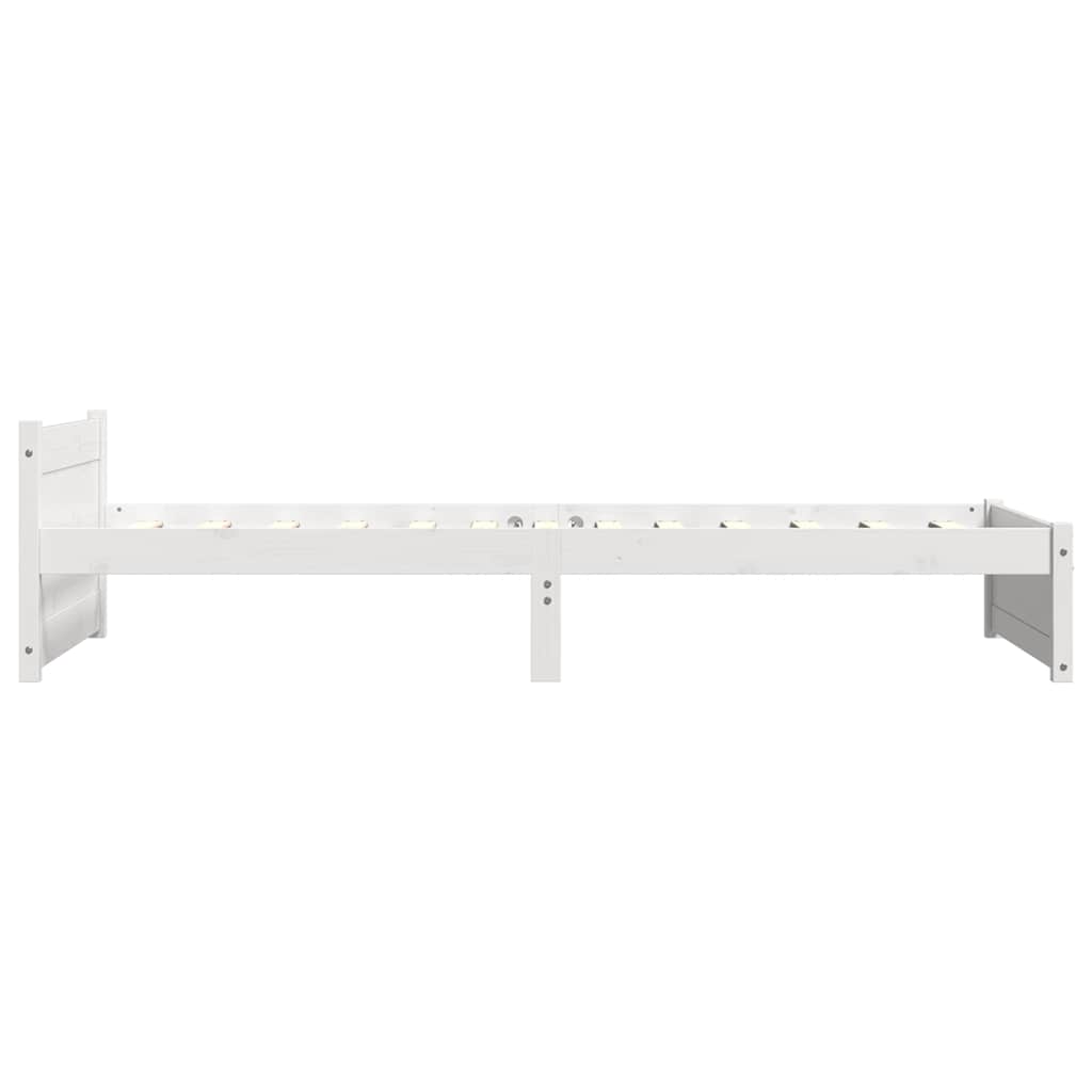 sengeramme 100x200 cm massivt træ hvid