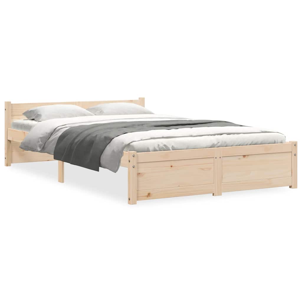 sengeramme uden madras 120x200 cm massivt træ