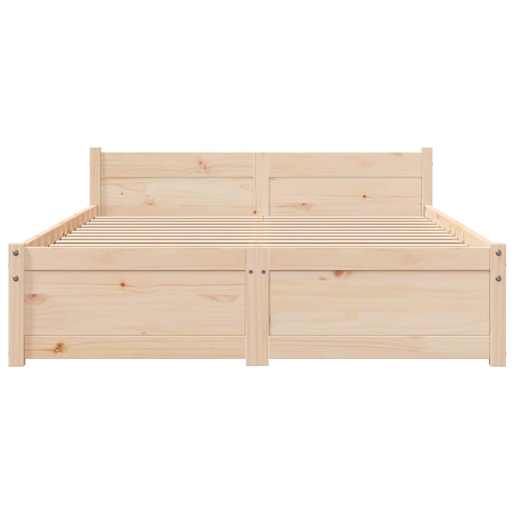 sengeramme uden madras 120x200 cm massivt træ