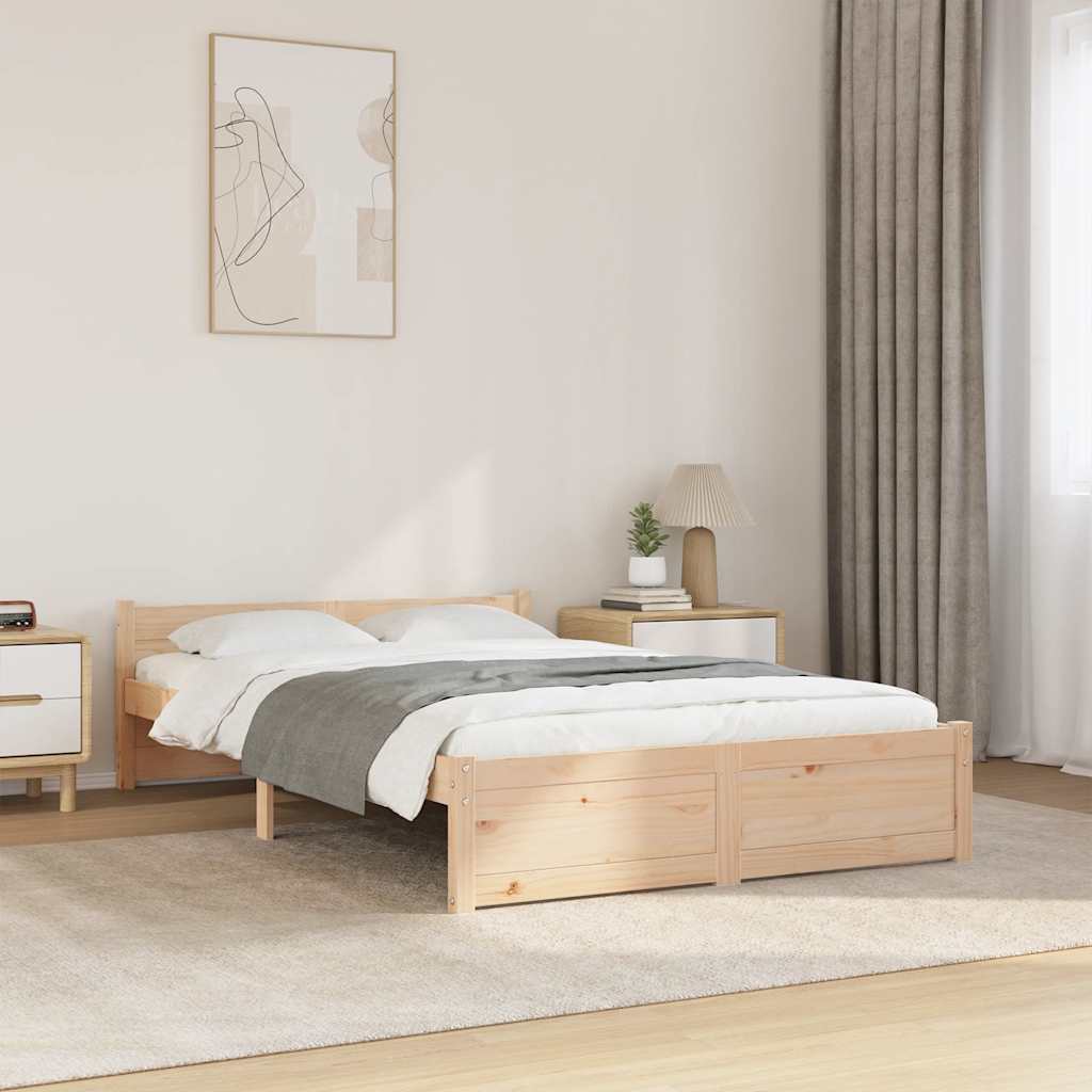 sengeramme uden madras 120x200 cm massivt træ