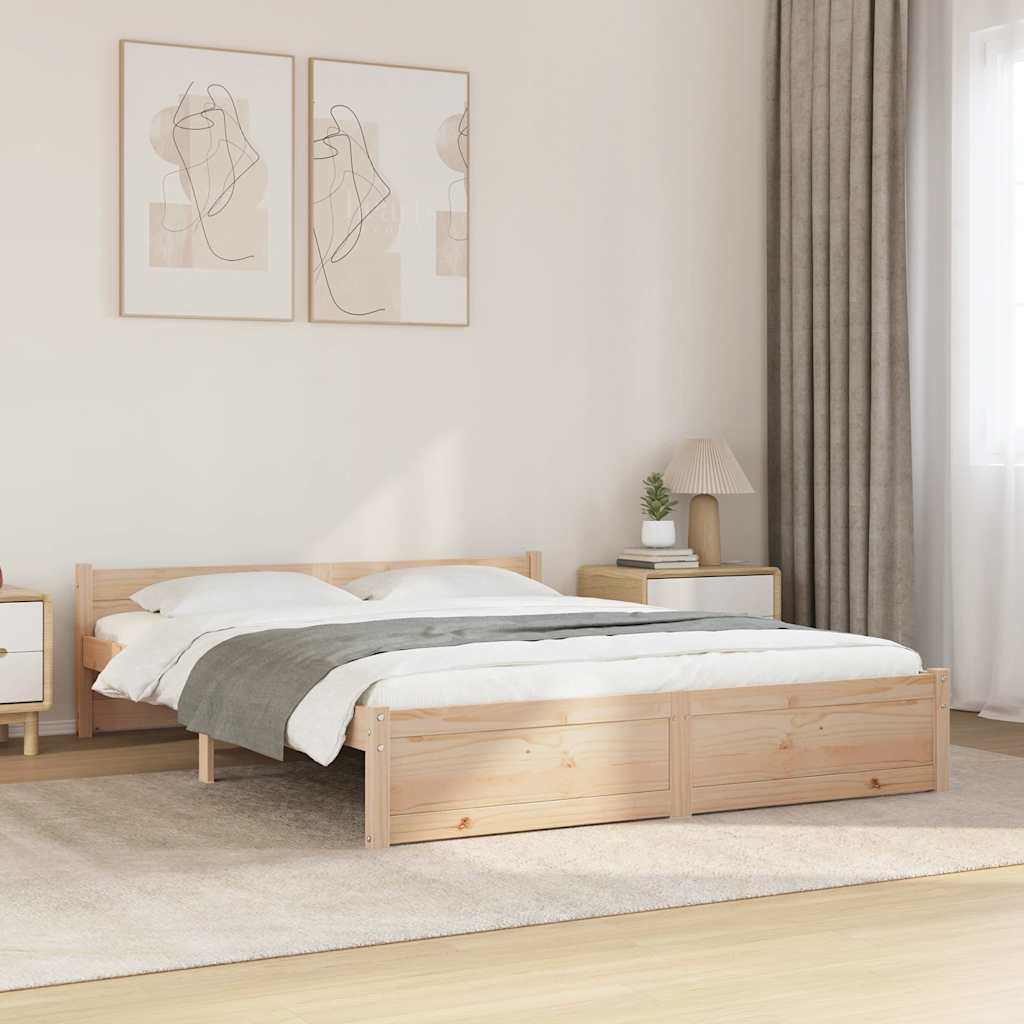 sengeramme 150x200 cm massivt træ