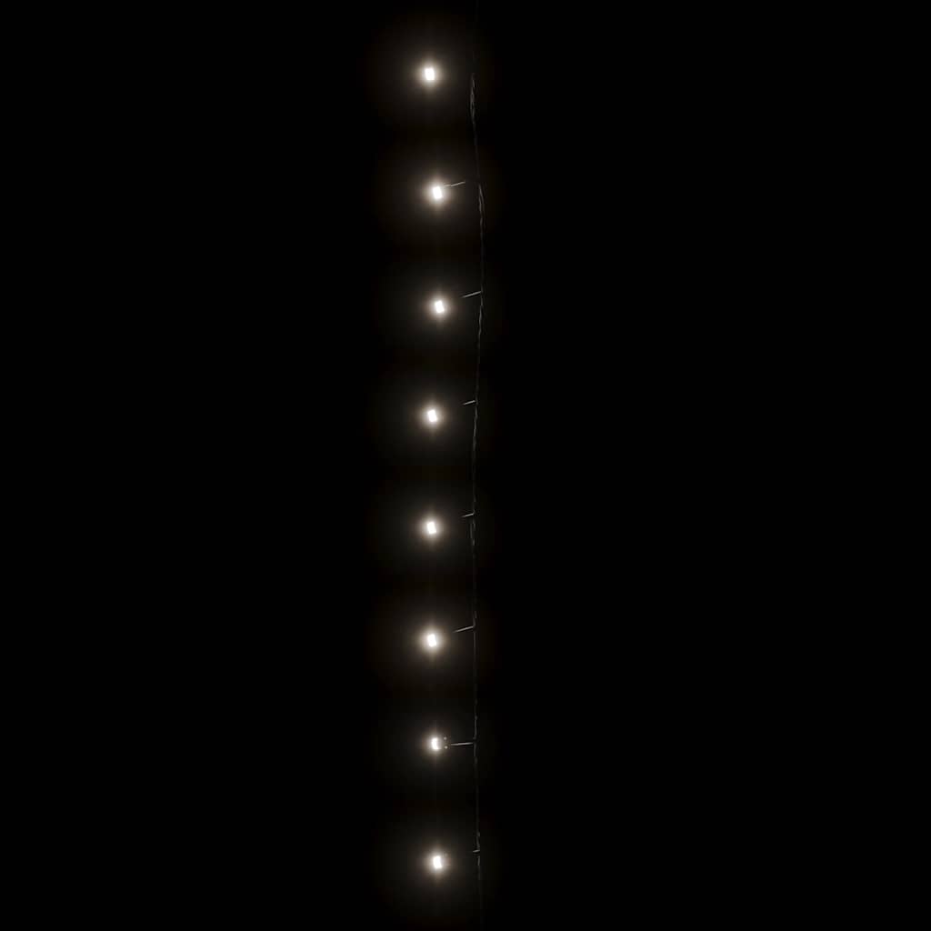 LED-lyskæde med 150 LED'er 15 m PVC koldt hvidt lys