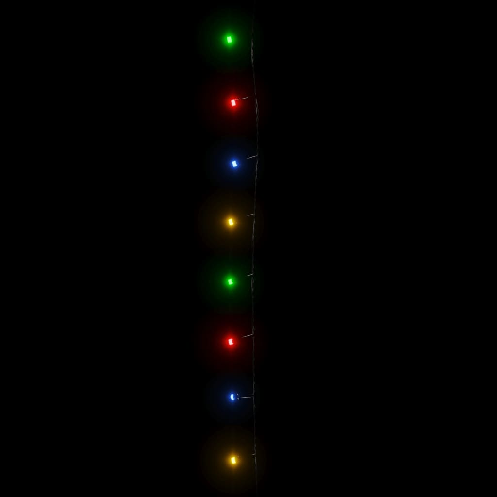 LED-lyskæde med 600 LED'er 60 m PVC flerfarvet
