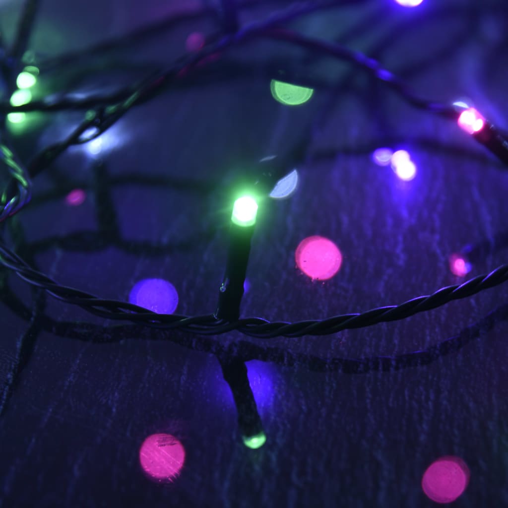LED-lyskæde med 600 LED'er 60 m PVC pastelfarver