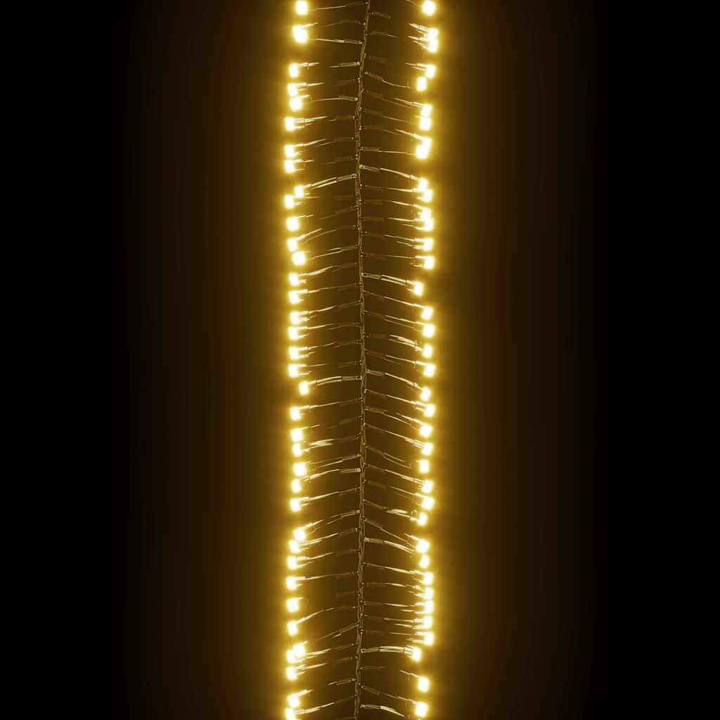 LED-lyskæde 2000 LED'er PVC varmt hvidt lys