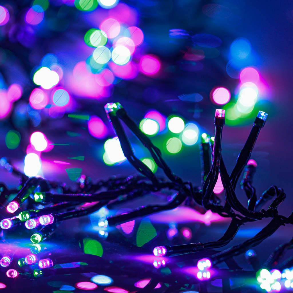 LED-lyskæde 2000 LED'er PVC pastelfarvet lys