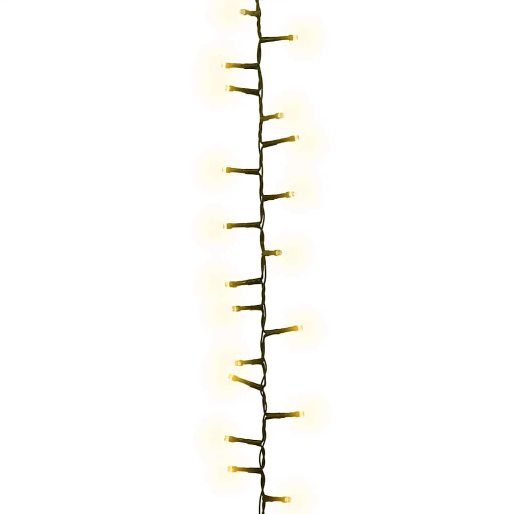 kompakt LED-lyskæde 1000 LED'er 25 m PVC varmt hvidt lys