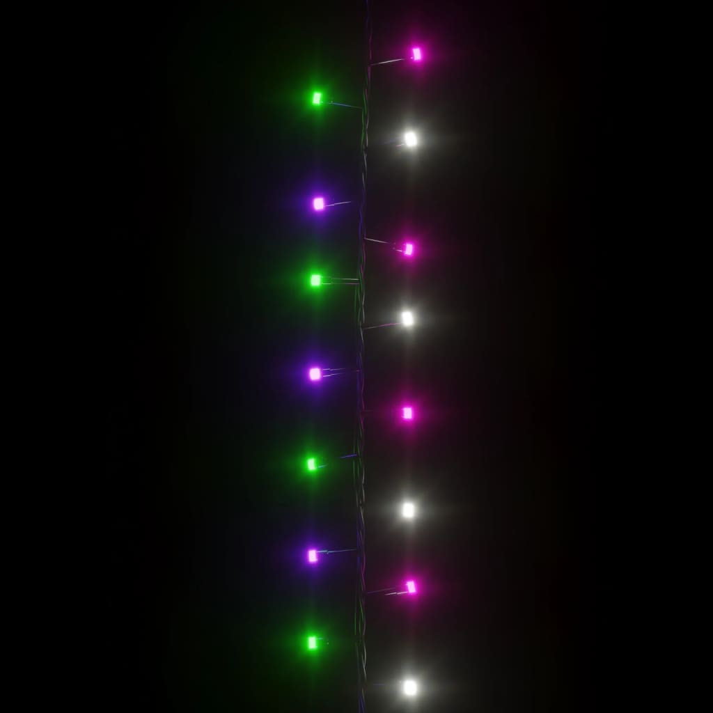 kompakt LED-lyskæde 2000 LED'er 45 m PVC pastelfarvet lys
