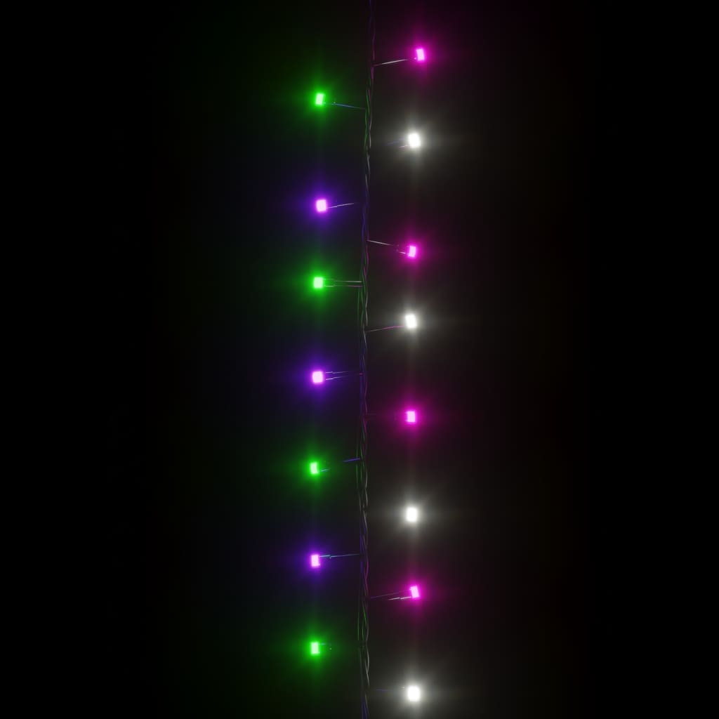 kompakt LED-lyskæde 3000 LED'er 65 m PVC pastelfarvet lys