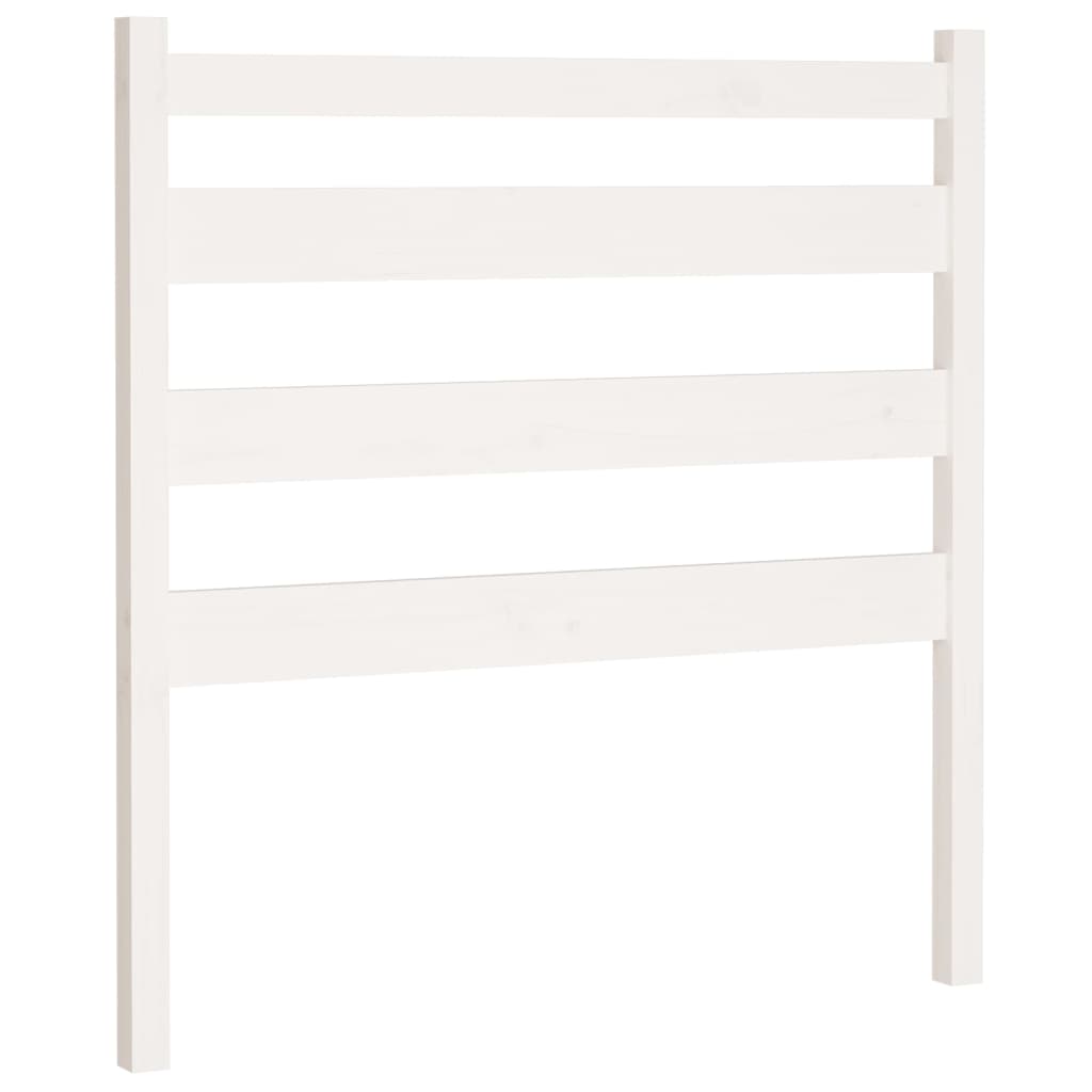 sengegærde 106x4x100 cm massivt fyrretræ hvid