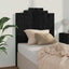 sengegærde 81x4x110 cm massivt fyrretræ sort