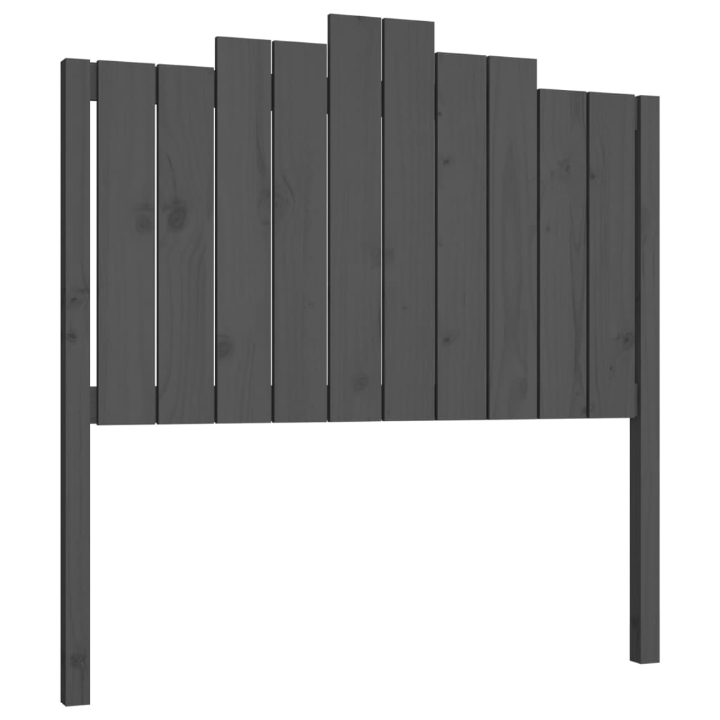 sengegærde 106x4x110 cm massivt fyrretræ grå