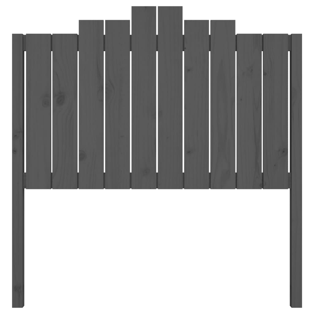 sengegærde 106x4x110 cm massivt fyrretræ grå