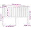 sengegærde 166x6x101 cm massivt fyrretræ sort