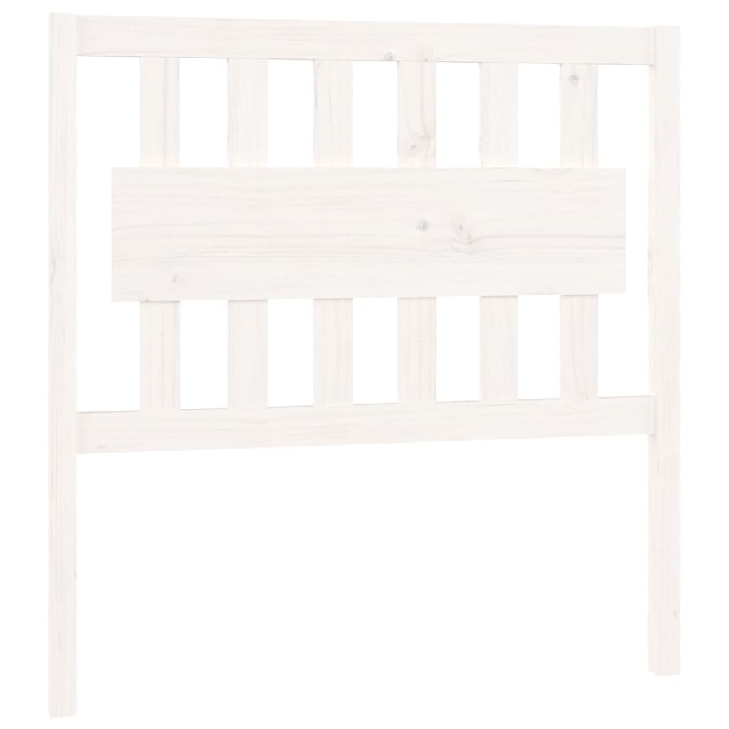 sengegærde 95,5x4x100 cm massivt fyrretræ hvid