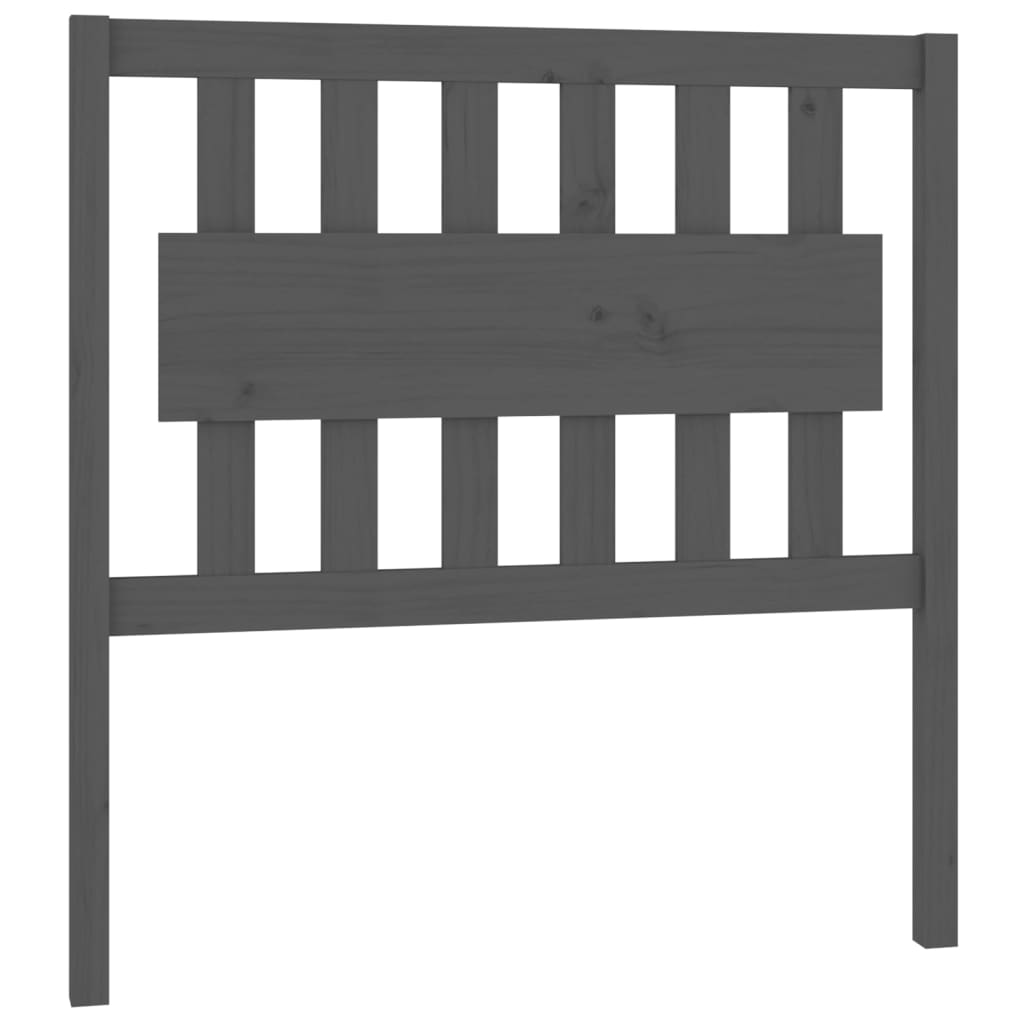 sengegærde 95,5x4x100 cm massivt fyrretræ grå