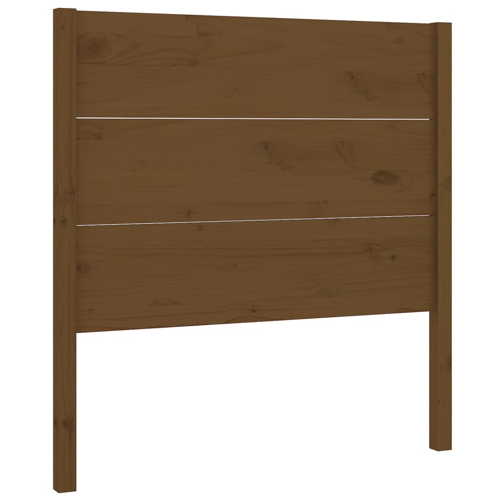 sengegærde 81x4x100 cm massivt fyrretræ gyldenbrun