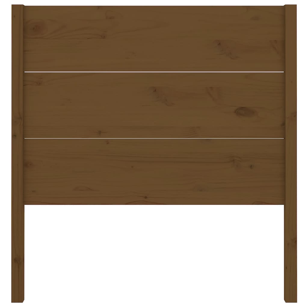 sengegærde 81x4x100 cm massivt fyrretræ gyldenbrun