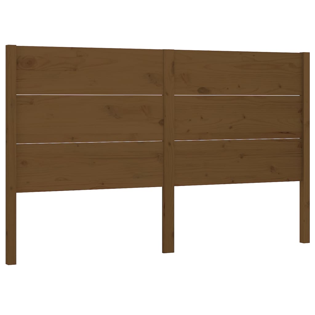 sengegærde 126x4x100 cm massivt fyrretræ gyldenbrun