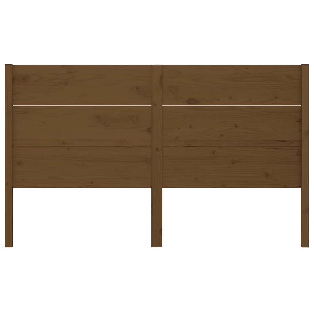 sengegærde 126x4x100 cm massivt fyrretræ gyldenbrun