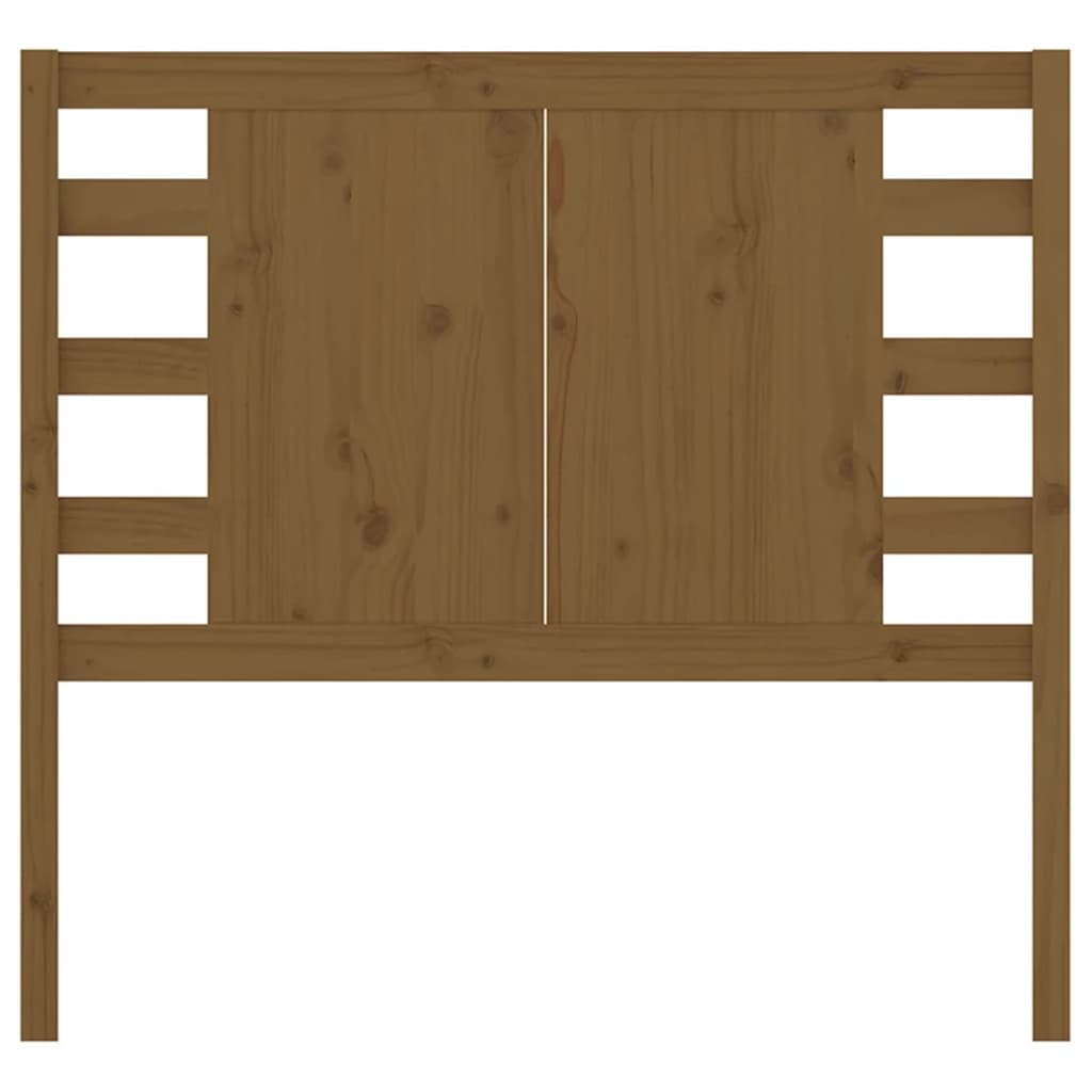 sengegærde 81x4x100 cm massivt fyrretræ gyldenbrun