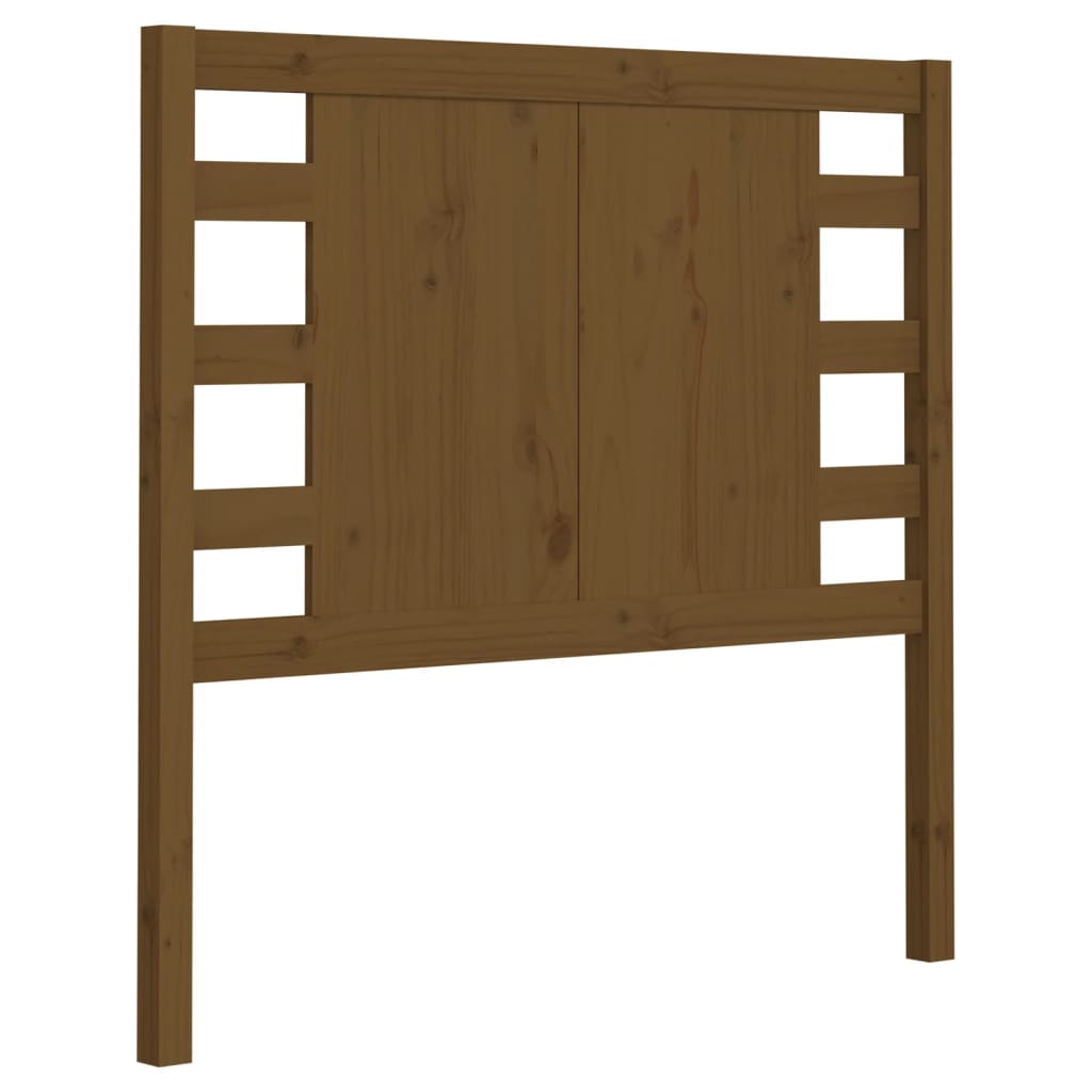 sengegærde 96x4x100 cm massivt fyrretræ gyldenbrun