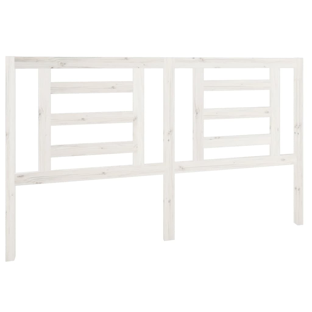 sengegærde 166x4x100 cm massivt fyrretræ hvid