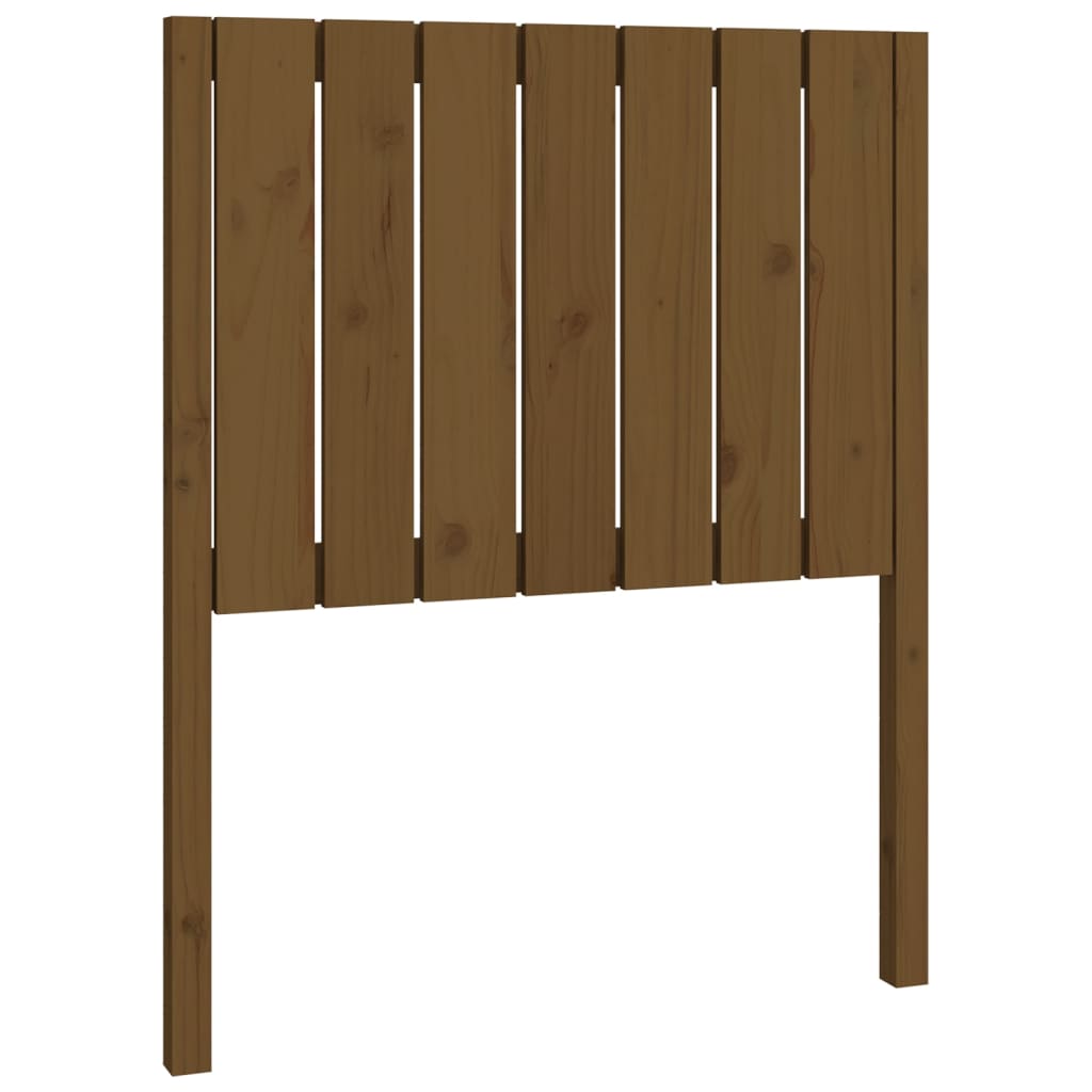 sengegærde 80,5x4x100 cm massivt fyrretræ gyldenbrun
