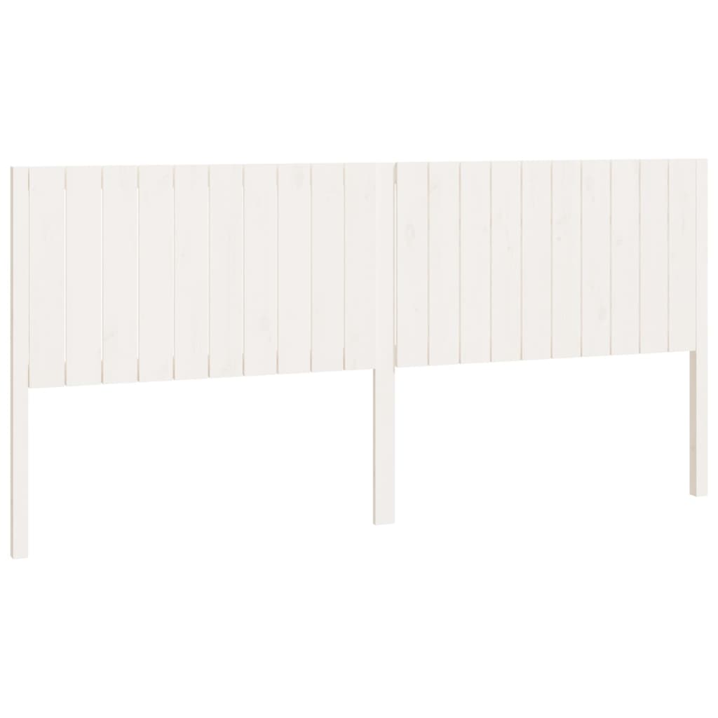 sengegærde 205,5x4x100 cm massivt fyrretræ hvid