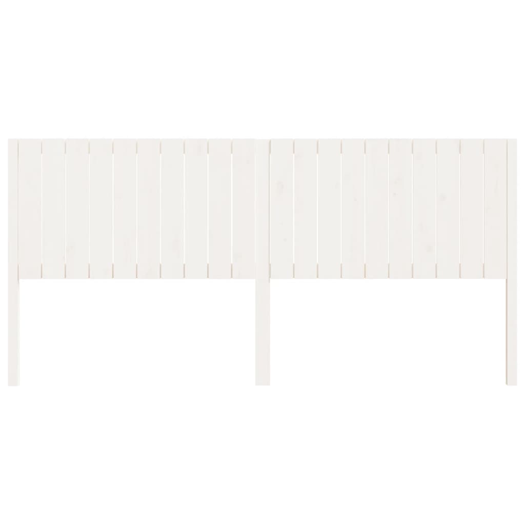 sengegærde 205,5x4x100 cm massivt fyrretræ hvid