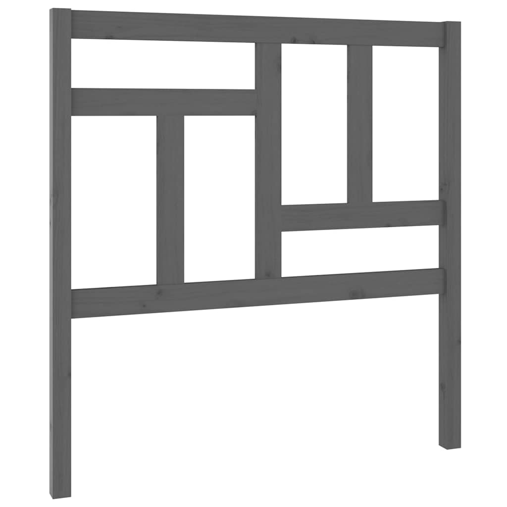 sengegærde 95,5x4x100 cm massivt fyrretræ grå