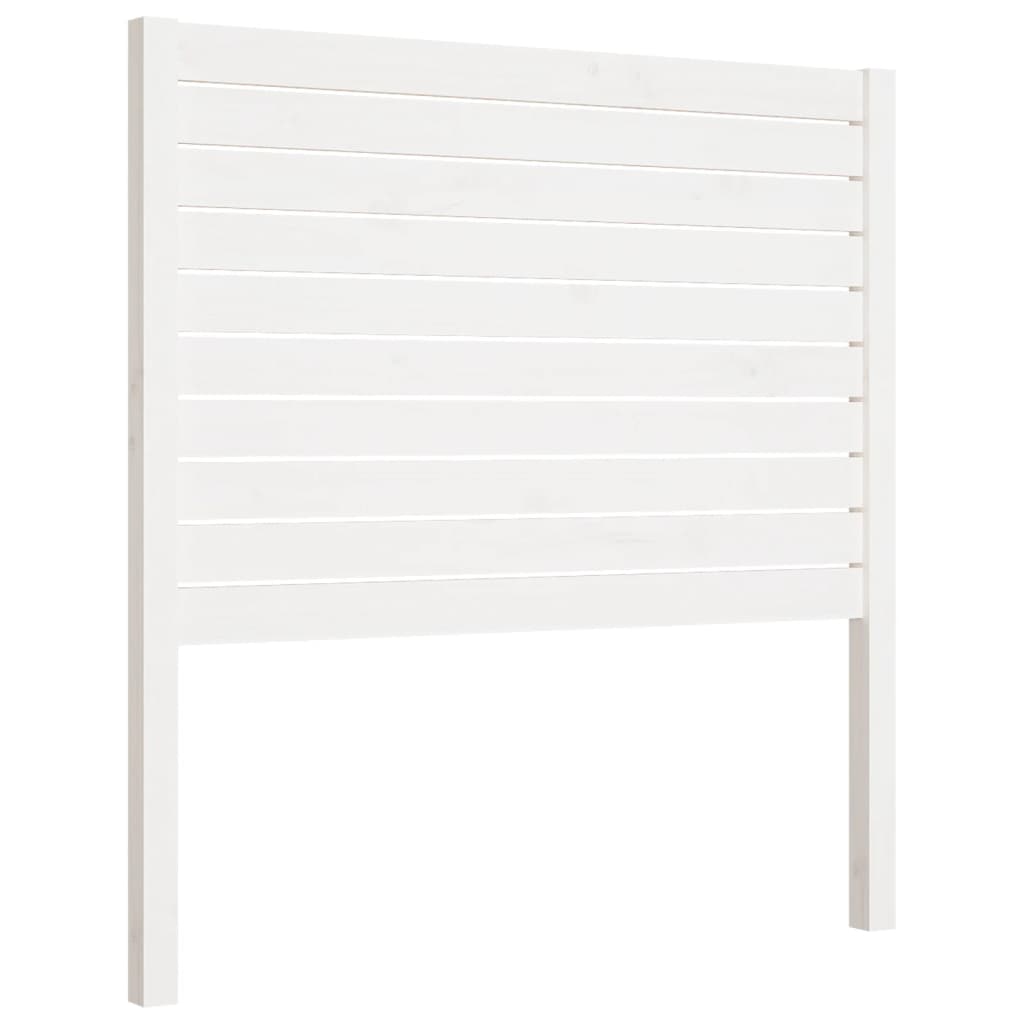 sengegærde 81x4x100 cm massivt fyrretræ hvid