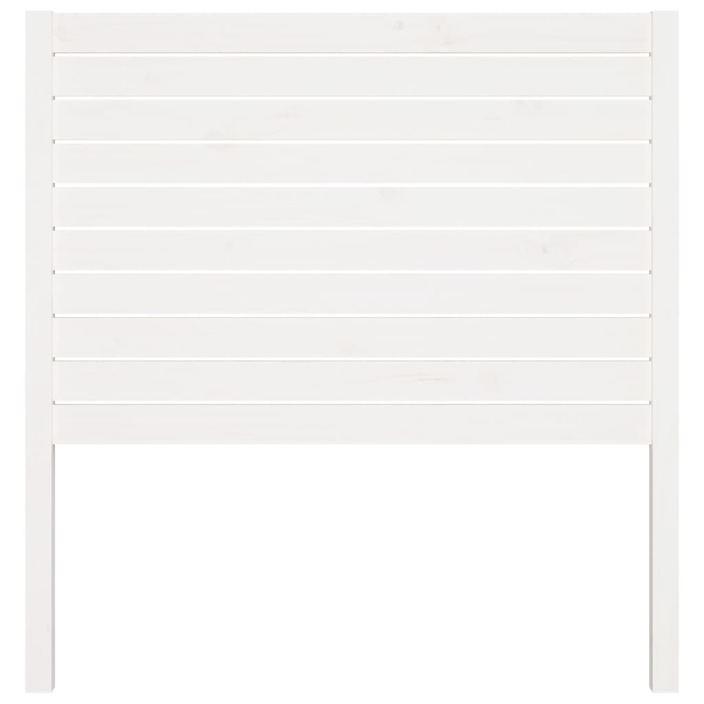 sengegærde 81x4x100 cm massivt fyrretræ hvid