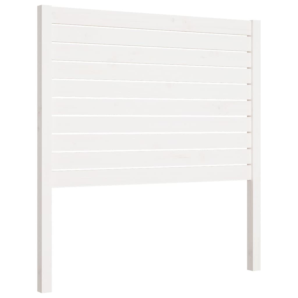 sengegærde 96x4x100 cm massivt fyrretræ hvid