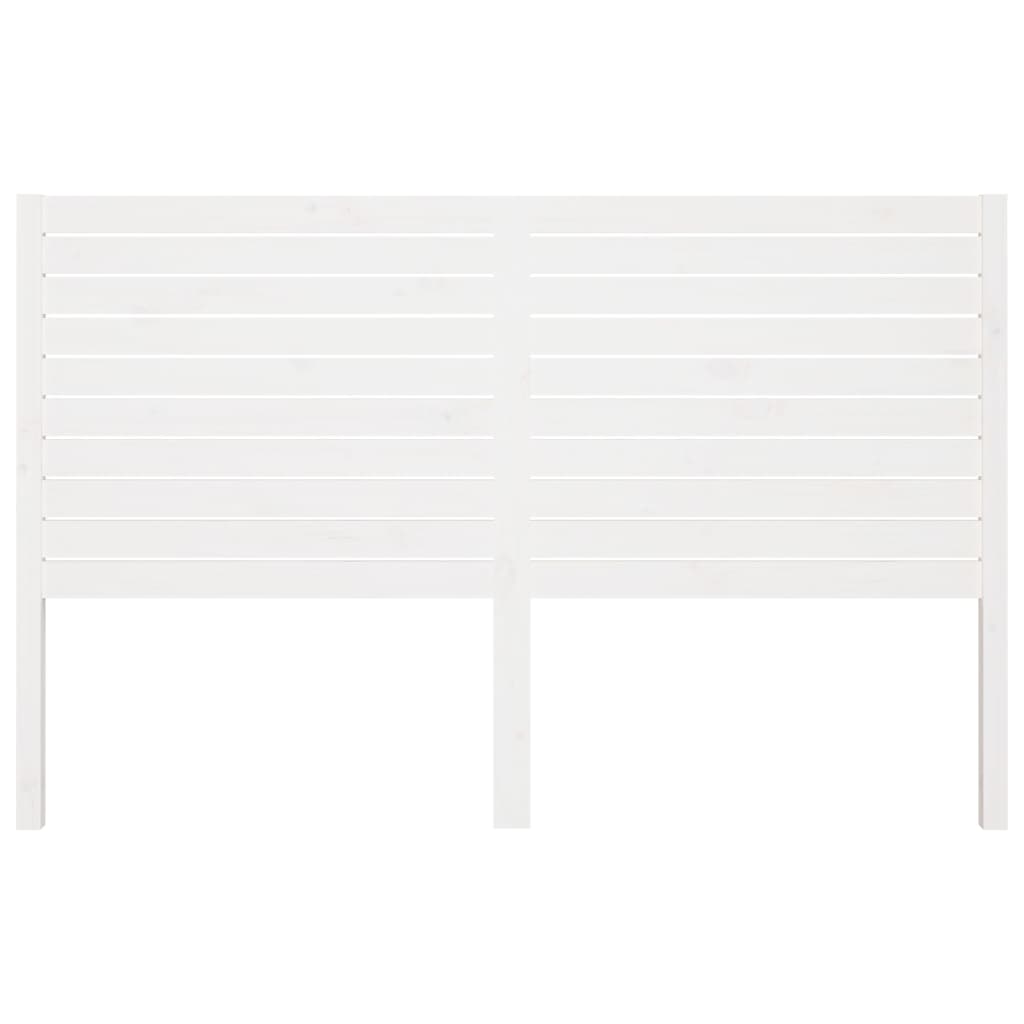 sengegærde 126x4x100 cm massivt fyrretræ hvid