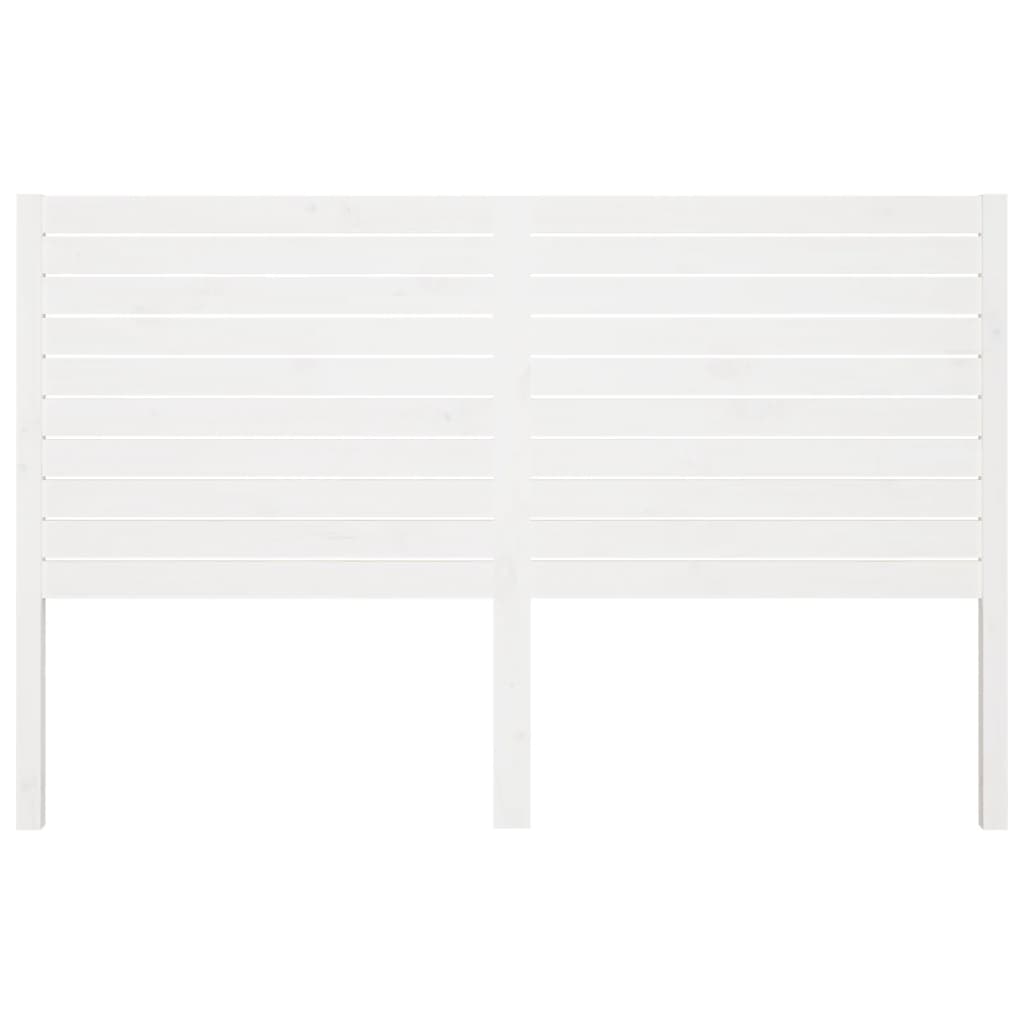 sengegærde 206x4x100 cm massivt fyrretræ hvid