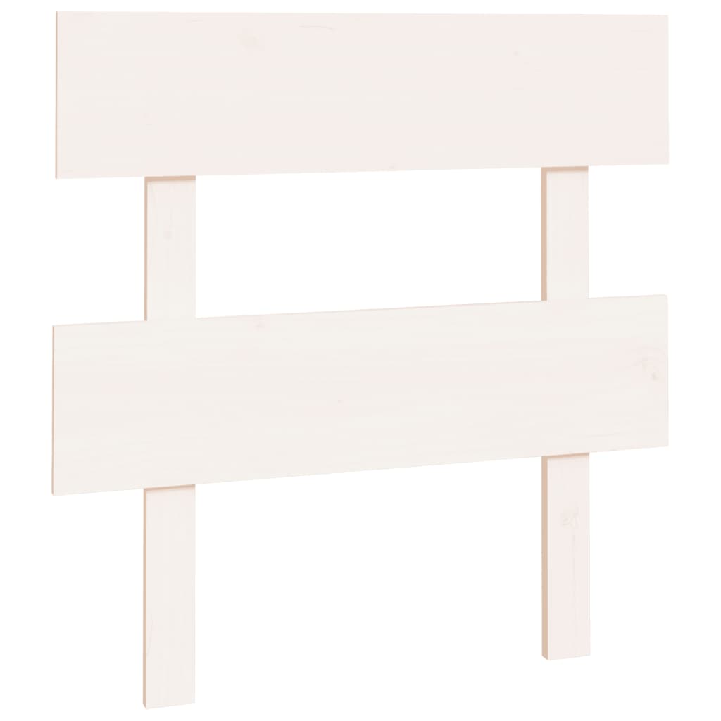 sengegærde 93,5x3x81 cm massivt fyrretræ hvid