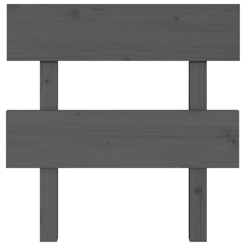 sengegærde 93,5x3x81 cm massivt fyrretræ grå