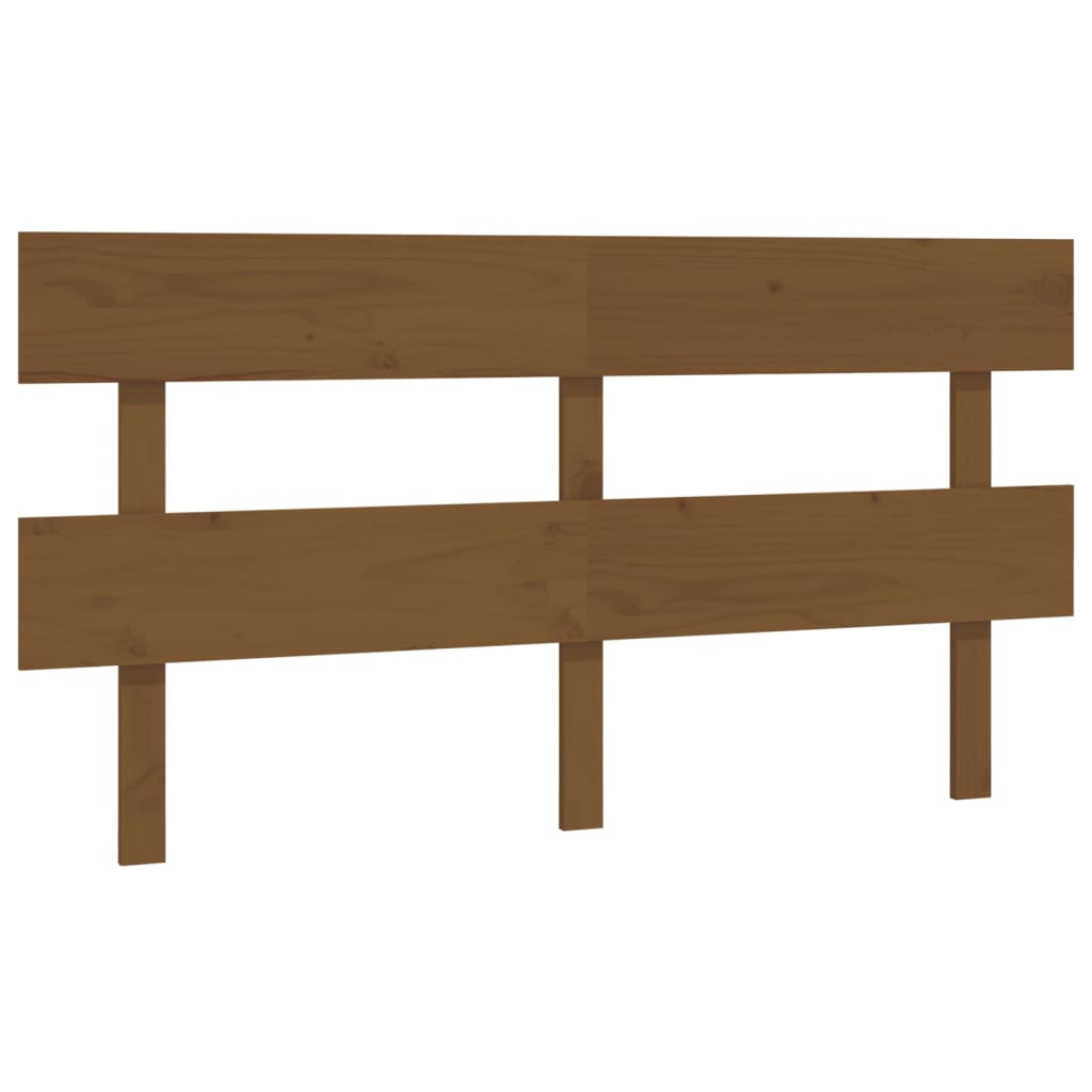 sengegærde 154x3x81 cm massivt fyrretræ gyldenbrun